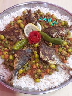 صورة لوصفة سمك بالخضار في الفرن ذوق خيالي 😋😍