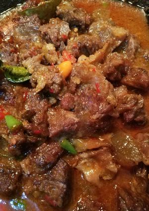Foto resep Sambel goreng daging pedas