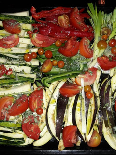 Una foto de Verduras al horno