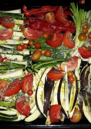 Una foto de Verduras al horno