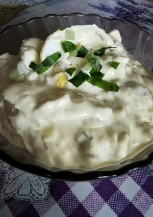 Anyukám tojásos salátája recept fotója