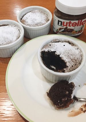 Foto resep Nutella Soufflé (2 bahan aja, simple, yummy)