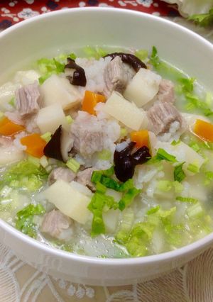 松板豬香菇竹筍粥 的食譜成品照片