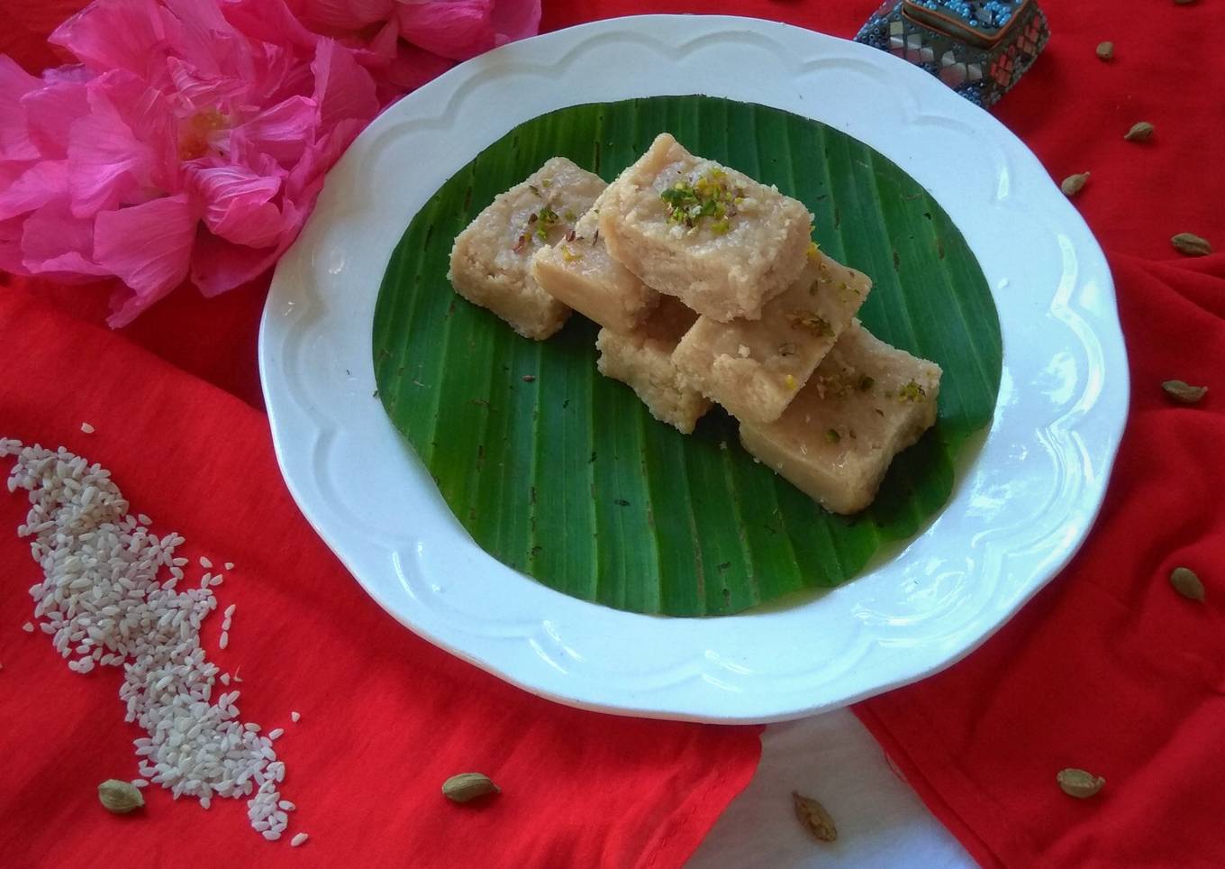 Coconut Barfi Coconut Sandesh