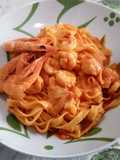 Tagliatelle con gamberetti
