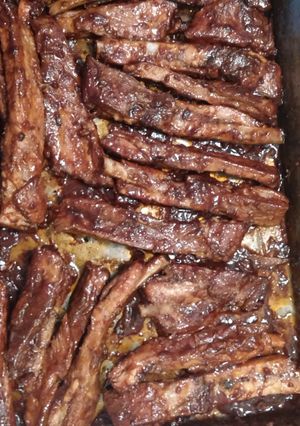 A picture of Southren bake ribs.