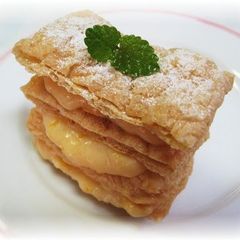 A picture of Abura-age Napoleon Cakes.
