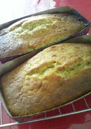 A picture of Banana Cake with Pancake Mix.