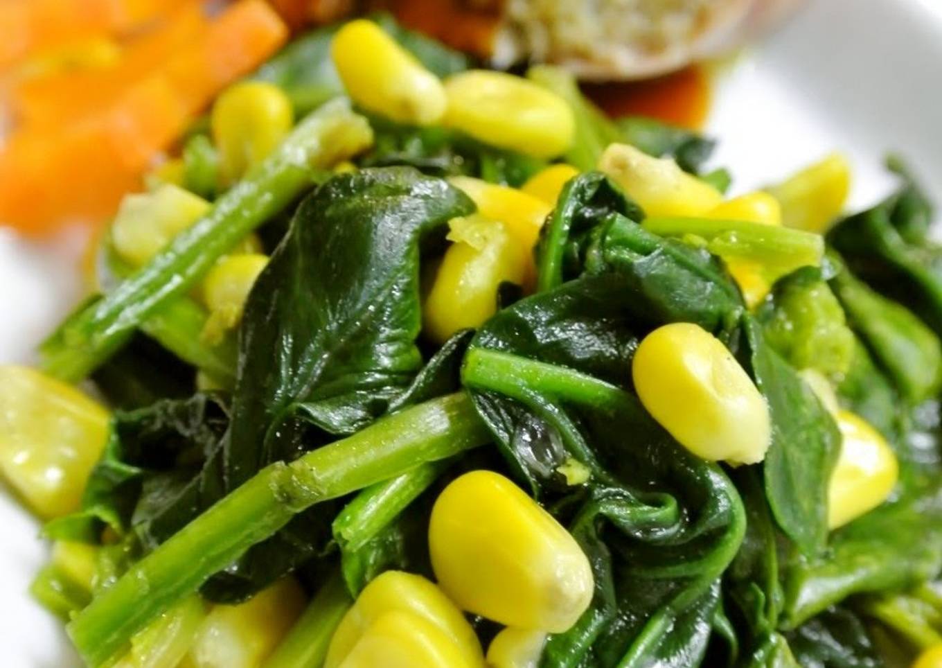 Sautéed Spinach and Corn (For Bentos Too)