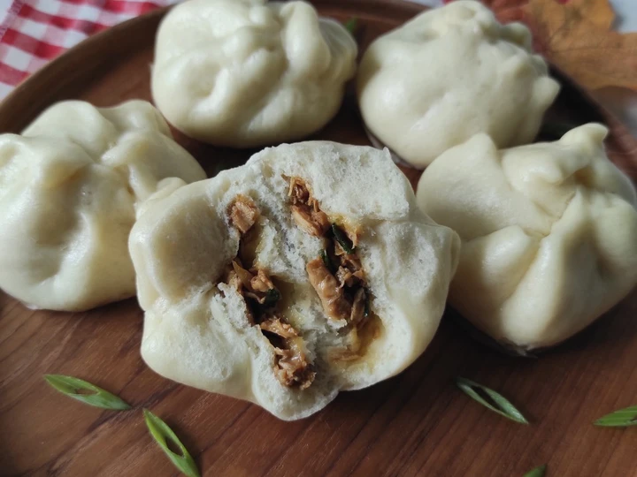 Cara Mudah Membuat Resep 57. Bakpao Ayam yang Uenak Anti Ribet, Sempurna