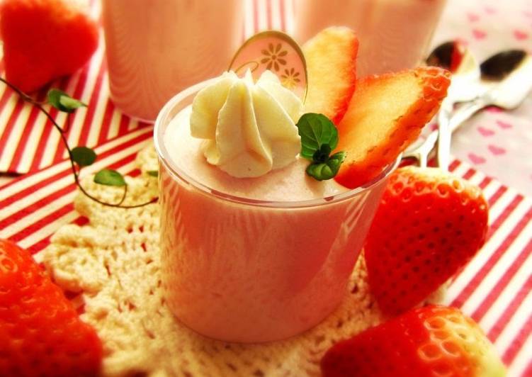 Step-by-Step Guide to Cook Perfect Strawberry × Mascarpone Mousse