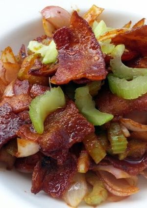 A picture of Spicy Bacon /Sambal Bacon.