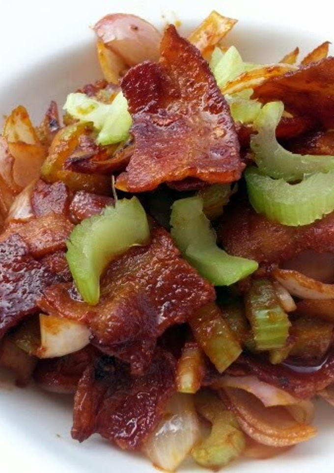 A picture of Spicy Bacon /Sambal Bacon.
