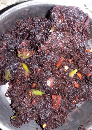A picture of Beet Root Bhaji.