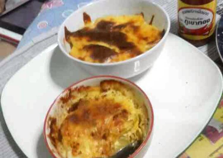 Recipe: Delicious Cheesy potatoes baked