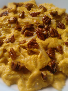 A picture of Vickys Pumpkin Pasta Sauce GF DF EF SF NF.