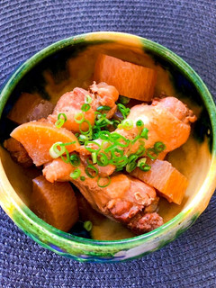 A picture of Pressure Cooker Braised Chicken Drumettes and Daikon.