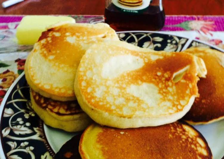 How to Prepare Homemade Plain Pancakes