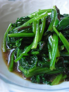 A picture of Easy Microwave Spinach and Shio-kombu Side Dish.