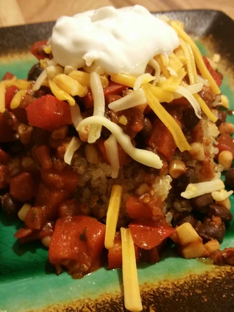 Easy Way Make Recipe Spicy veggie &amp; quinoa salad that is Awesome, Delicious}