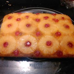 A picture of Easiest pineapple upsidedown cake.