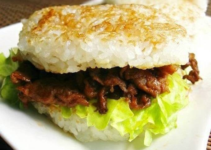 Easiest Way to Prepare Speedy Yakiniku Rice Burger