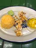 Camarones con mantequilla y ajo