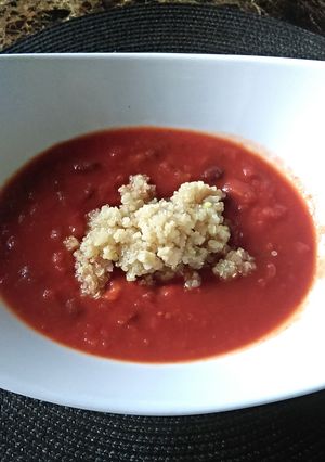 A picture of Crazy Good Tomato Soup.