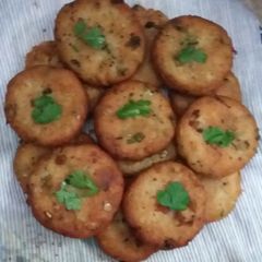 A picture of Fried Potato Kababs without coating.