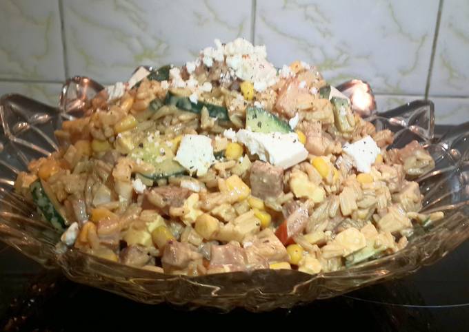 Recipe of Quick Left Over Rice Salad