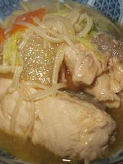 A picture of Ishikari Nabe - Salmon and Vegetable Specialty Hot Pot from Hokkaido Region.