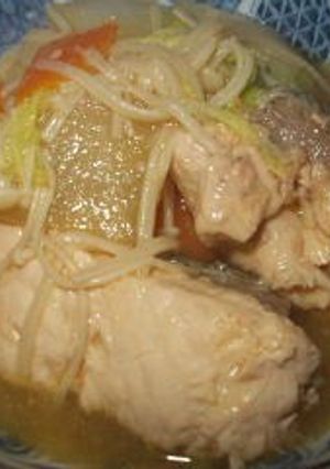 A picture of Ishikari Nabe - Salmon and Vegetable Specialty Hot Pot from Hokkaido Region.