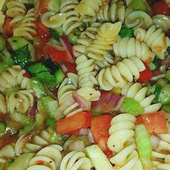 A picture of SugaMamas 15 Minute Pasta Salad!.