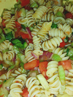 A picture of SugaMamas 15 Minute Pasta Salad!.