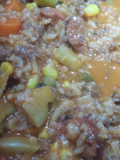 A picture of Neese's 704 jambalaya.