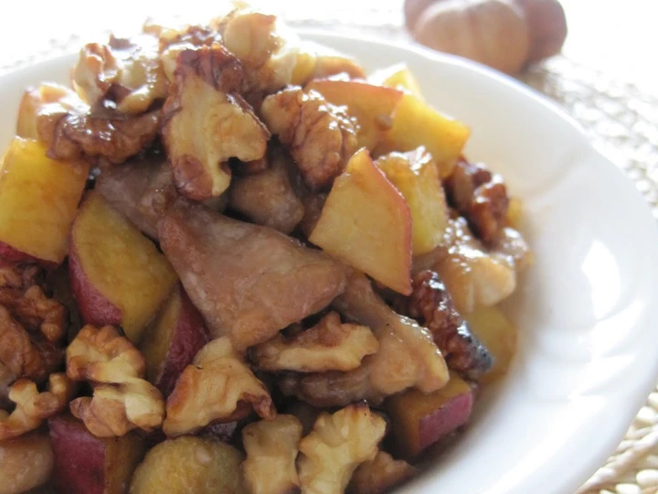 Recipe Chicken, Sweet Potato and Walnut Stir Fry the  Makes Drooling Tasty