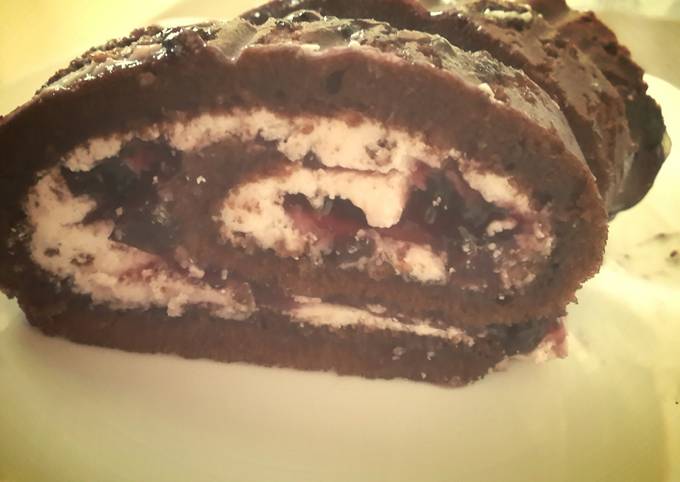 Chocolate swiss roll