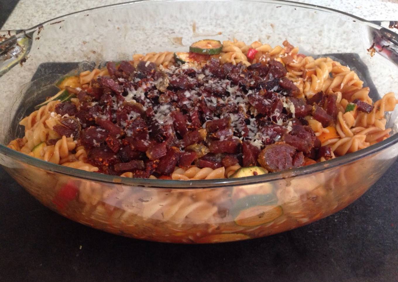 My Peppered Chorizo Pasta