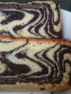 A picture of Zebra cake. #author marathon contest #.