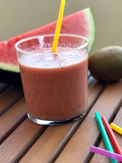 Una foto de Batido de sandía en Thermomix 🥝🍉