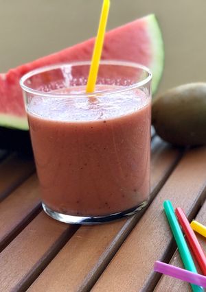 Una foto de Batido de sandía en Thermomix 🥝🍉