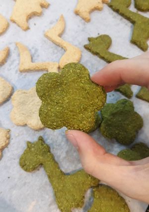 Hình của món Bánh cookie yến mạch vị trà xanh eatclean.