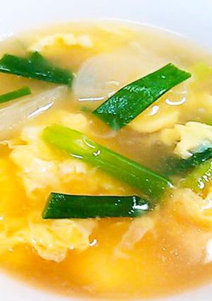 A picture of Daikon Radish & Egg in Beef Stock Soup.