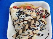 Una foto de crepas harina hot cakes