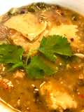 Nabo y cerdo en sopa pimentada