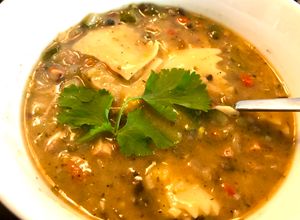 Una foto de Nabo y cerdo en sopa pimentada