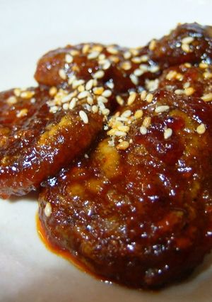 A picture of Shiitake with Gochujang.