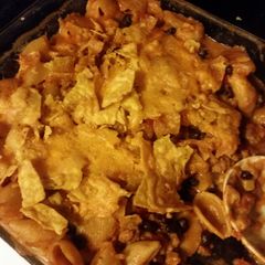 A picture of Baked taco macaroni.