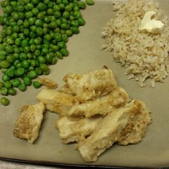 A picture of Healthy lemon garlic chicken.