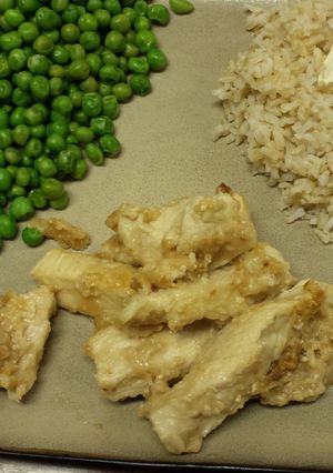 A picture of Healthy lemon garlic chicken.
